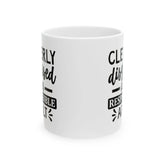 Funny Ceramic Mug for Responsible Adults, Gift for Coffee Lovers, Quirky Humor Cup, Unique Office Decor, Adulting Theme