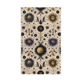 Celestial Hand Towel - Cosmic Decor, Starry Kitchen Towel, Astrology Gift, Boho Bathroom Accessory, Sun and Moon Towel