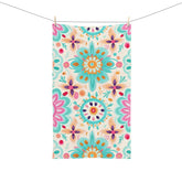 Colorful Floral Hand Towel, Boho Kitchen Towel, Vibrant Bathroom Decor, Ideal for Housewarming, Mothers Day or Weddings, Gift for Her