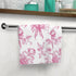 Floral Face Towel - Vintage Rose Pink Decor, Elegant Guest Towels, Bathroom Accessory, Bridal Shower Gift, Spa Towels, Home Decor