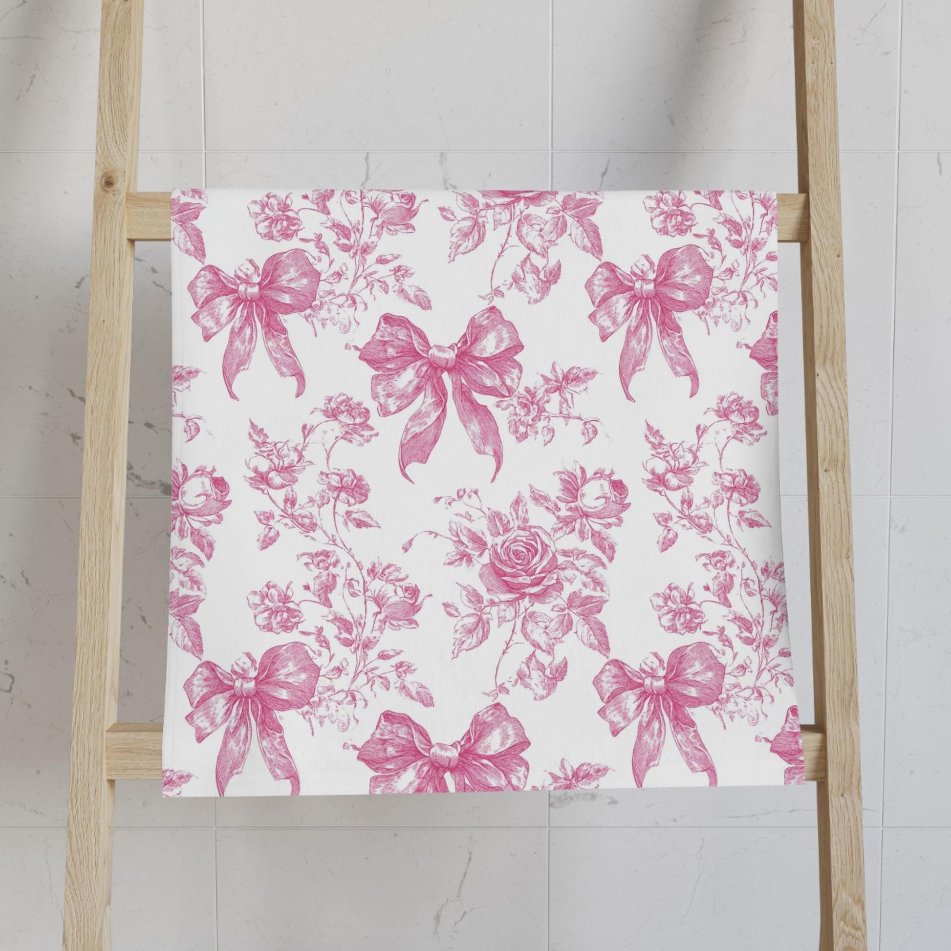 Vintage Floral Hand Towel - Romantic Kitchen Decor, Gift for Her, Bridal Shower, Home Essentials, Kitchen Towel