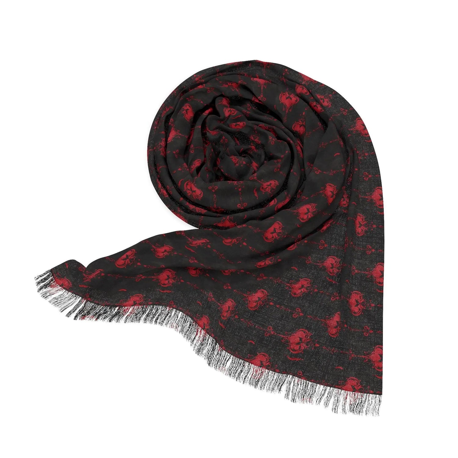 Rose Pattern Light Scarf, Floral Wrap, Lightweight Shawl, Spring Accessory, Perfect for Gifts, Boho Fashion