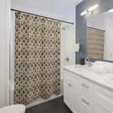 Boho Floral Shower Curtain | Vibrant Bath Decor, Eco-Friendly Bathroom, Unique Gift for Home, Festival Vibes, Colorful Patterns