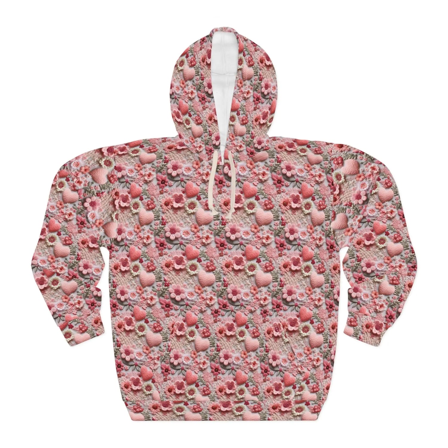 Pink Floral Heart Happiness Women&