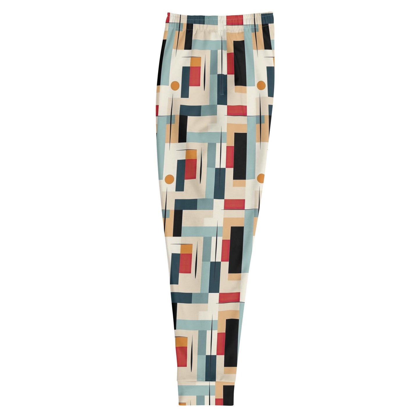 Men&#39;s 90&#39;s Geometrical Print Joggers | Stylish All-Over Pattern | Comfortable & Trendy | Perfect for Casual Wear or Lounging in Retro Style