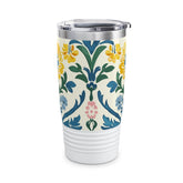 Floral Pattern Ringneck Tumbler, 20oz | Travel Mug, Coffee Cup, Insulated Water Bottle, Gift for Nature Lovers, Summer Vibes