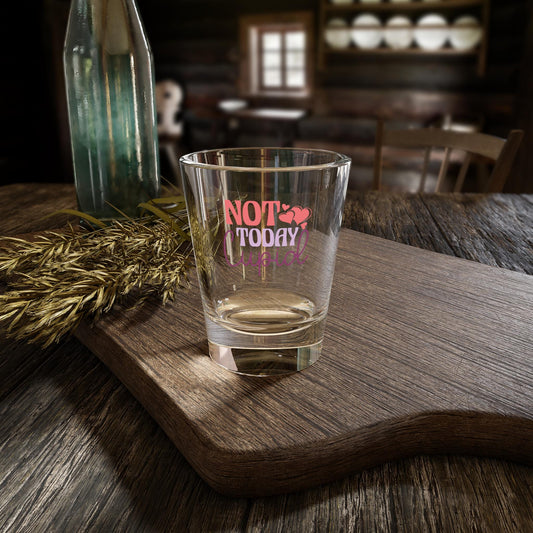 Funny Shot Glass - "Not Today Cupid" - Valentine's Day Gift, Party Favor, Sassy Glassware, Gift for Him or Her, Unique Barware