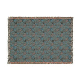 Boho Floral Woven Blanket, Cozy Throw for Home Decor, Gift for Housewarming, Rustic Blanket for Couch, All-Season Blanket