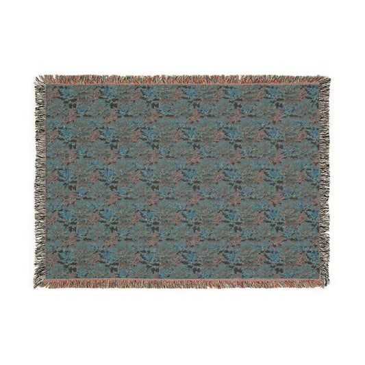 Boho Floral Woven Blanket, Cozy Throw for Home Decor, Gift for Housewarming, Rustic Blanket for Couch, All-Season Blanket