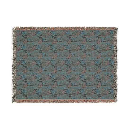 Boho Floral Woven Blanket, Cozy Throw for Home Decor, Gift for Housewarming, Rustic Blanket for Couch, All-Season Blanket