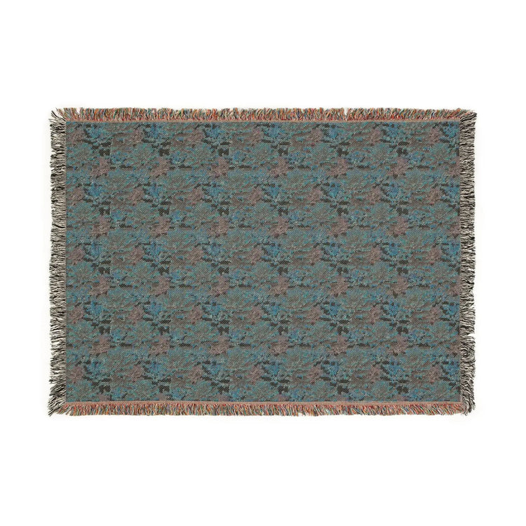 Boho Floral Woven Blanket, Cozy Throw for Home Decor, Gift for Housewarming, Rustic Blanket for Couch, All-Season Blanket