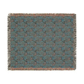 Boho Floral Woven Blanket, Cozy Throw for Home Decor, Gift for Housewarming, Rustic Blanket for Couch, All-Season Blanket