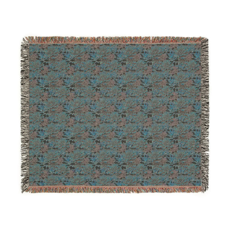 Boho Floral Woven Blanket, Cozy Throw for Home Decor, Gift for Housewarming, Rustic Blanket for Couch, All-Season Blanket