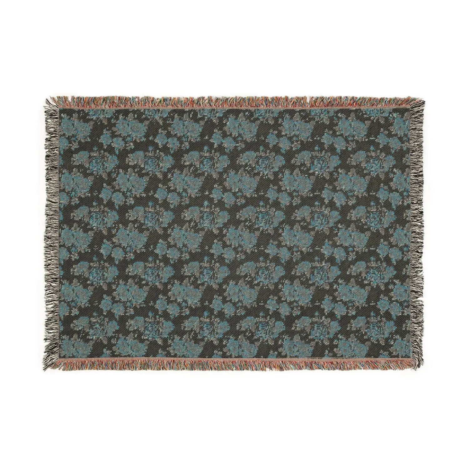 Cozy Woven Blanket, Warm Floral Throw for Home Decor, Blanket for Picnics, Gift for Her, Boho Bedroom Accessory