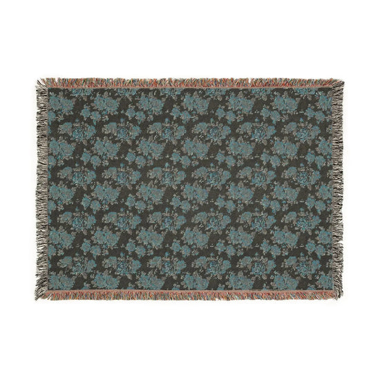 Cozy Woven Blanket, Warm Floral Throw for Home Decor, Blanket for Picnics, Gift for Her, Boho Bedroom Accessory