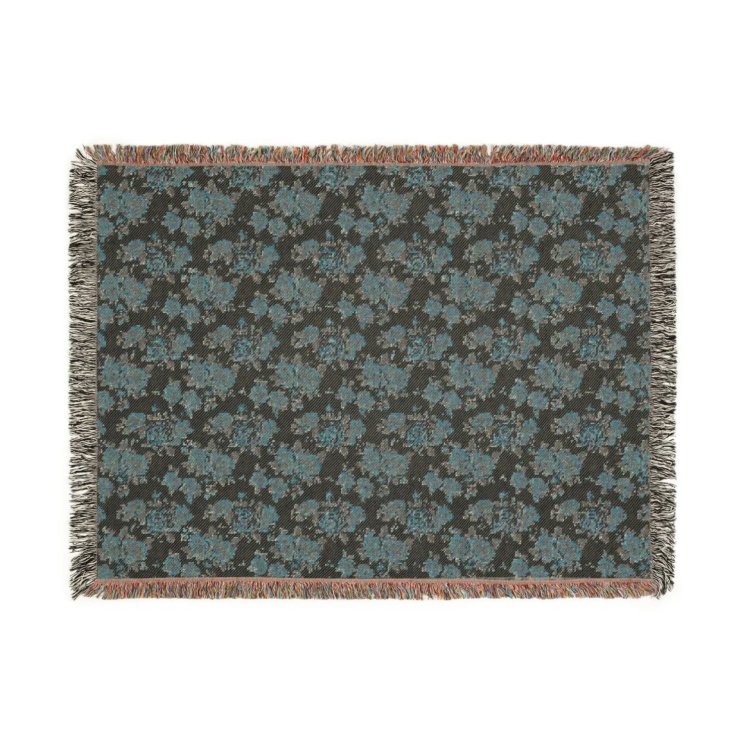 Cozy Woven Blanket, Warm Floral Throw for Home Decor, Blanket for Picnics, Gift for Her, Boho Bedroom Accessory