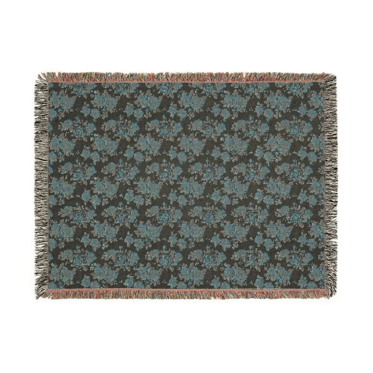 Cozy Woven Blanket, Warm Floral Throw for Home Decor, Blanket for Picnics, Gift for Her, Boho Bedroom Accessory