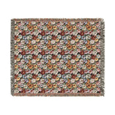 Floral Woven Blanket, Cozy Throw, Boho Home Decor, Perfect for Picnics, Gifts for Her, Warm Layer for All Seasons