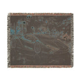 Luxury Car Lover Woven Blanket, Cozy Home Decor, Gift for Him, Automotive Enthusiast, Unique Car-Themed Gift, Soft Throw Blanket
