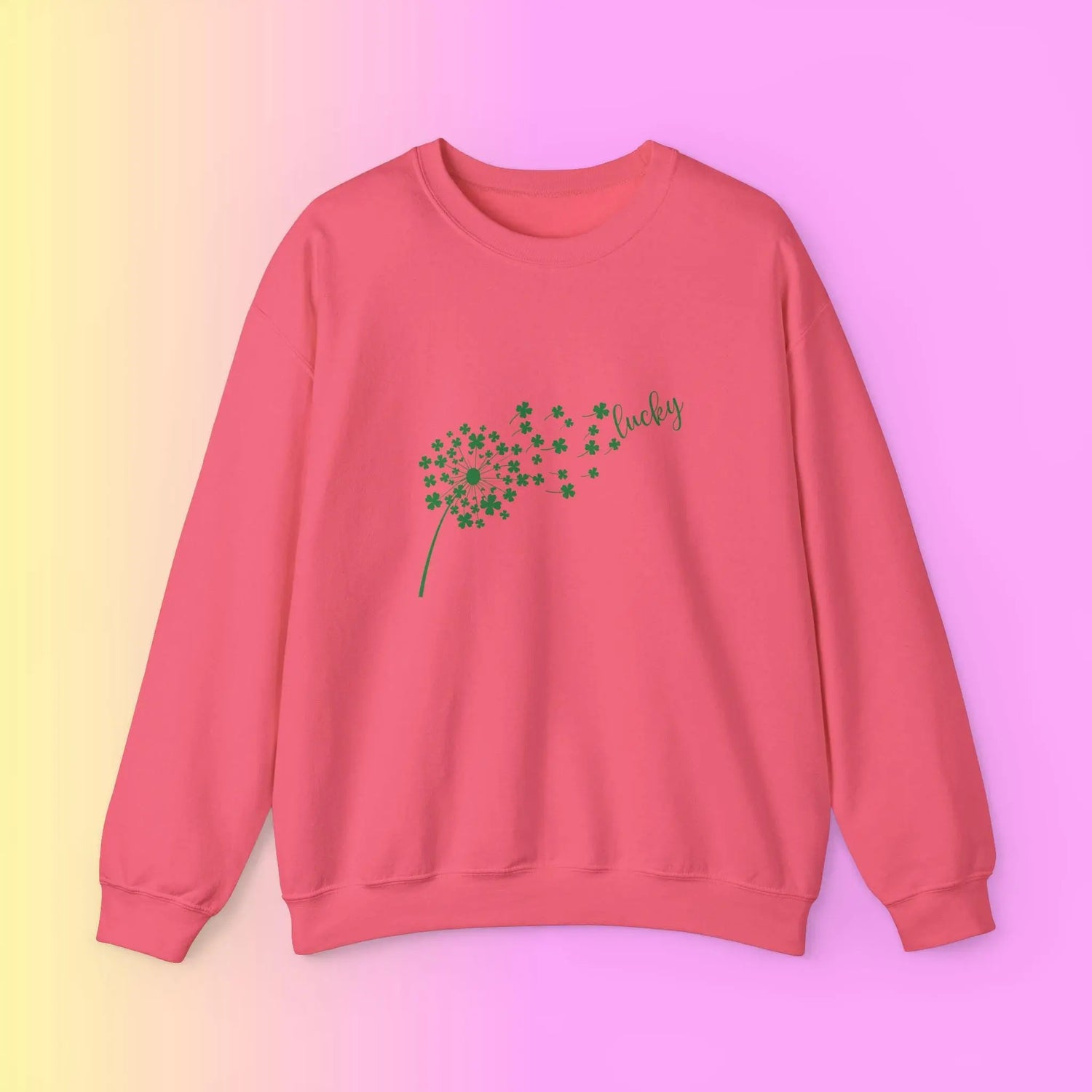 Lucky Clover Sweatshirt - Cozy Unisex Crewneck for St. Patrick&