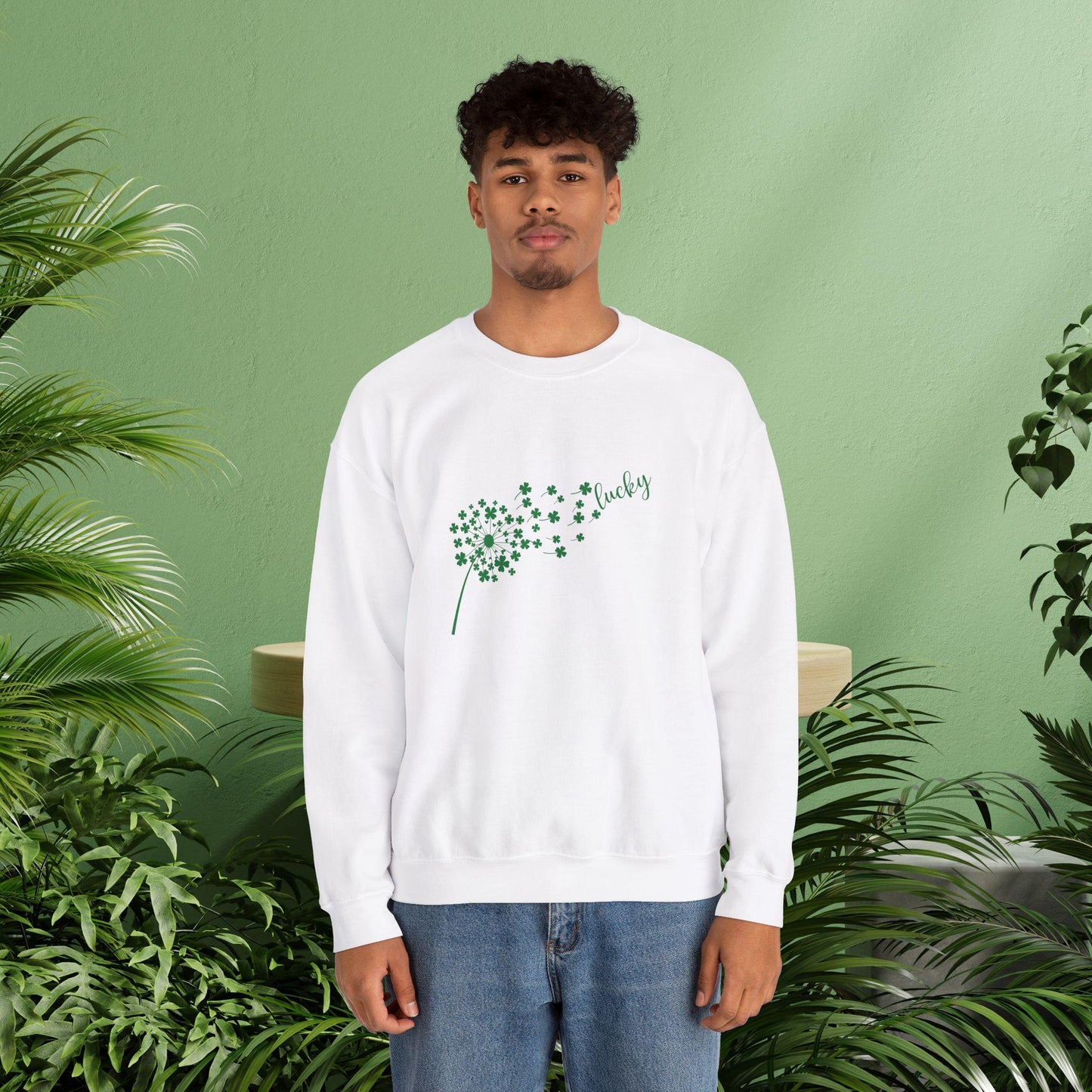 Lucky Clover Sweatshirt - Cozy Unisex Crewneck for St. Patrick's Day, Gift for Him, Gift for Her, Everyday Wear, Casual Fashion