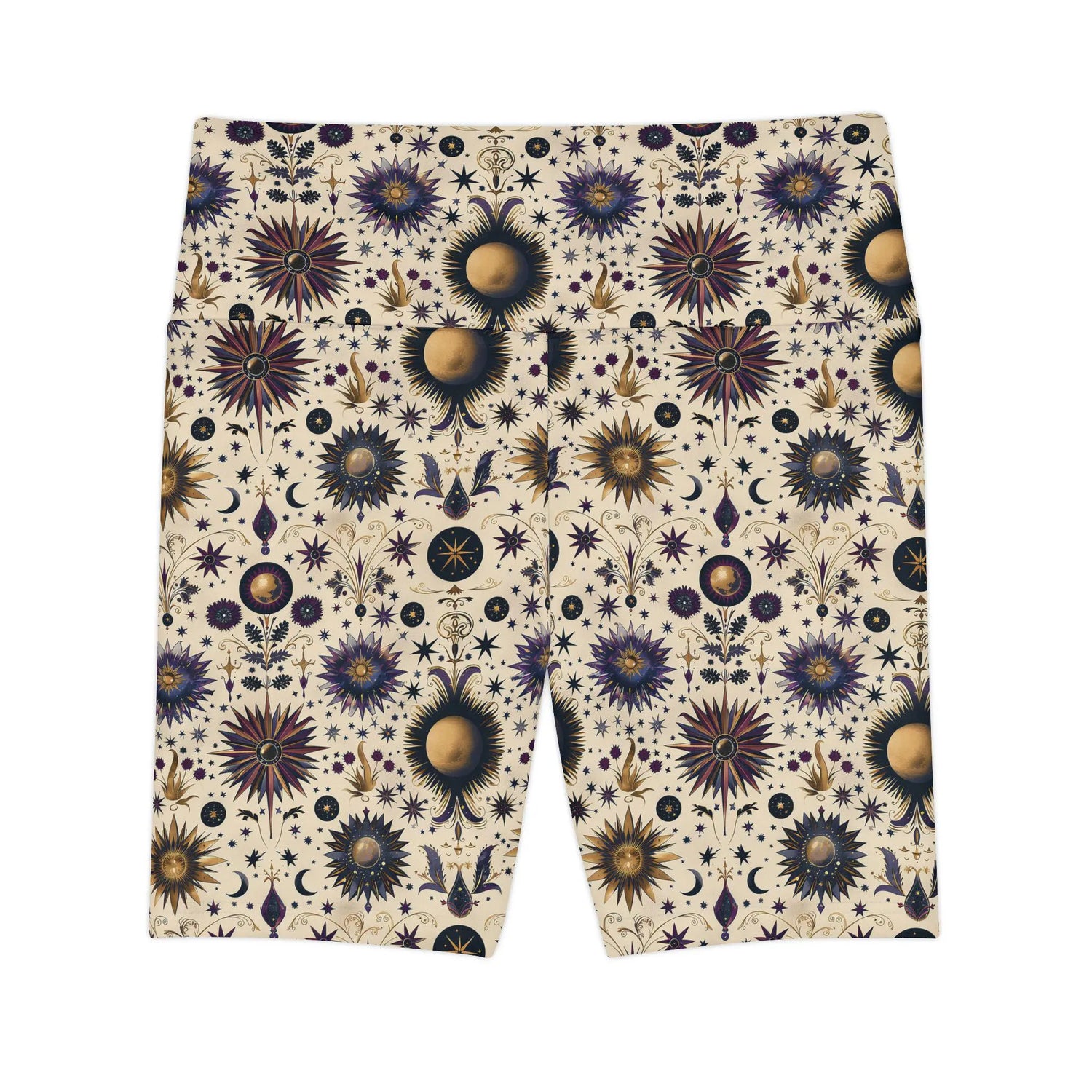 Bohemian Floral Workout Shorts, Comfortable Fitness Shorts, Yoga Bottoms, Activewear for Women, Summer Exercise Gear
