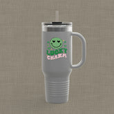 Lucky Charm Insulated Travel Mug, 40oz, Perfect for Coffee Lovers, Eco-Friendly Drinkware, Great Gift for Travelers, Fun Kitchen Accessory,