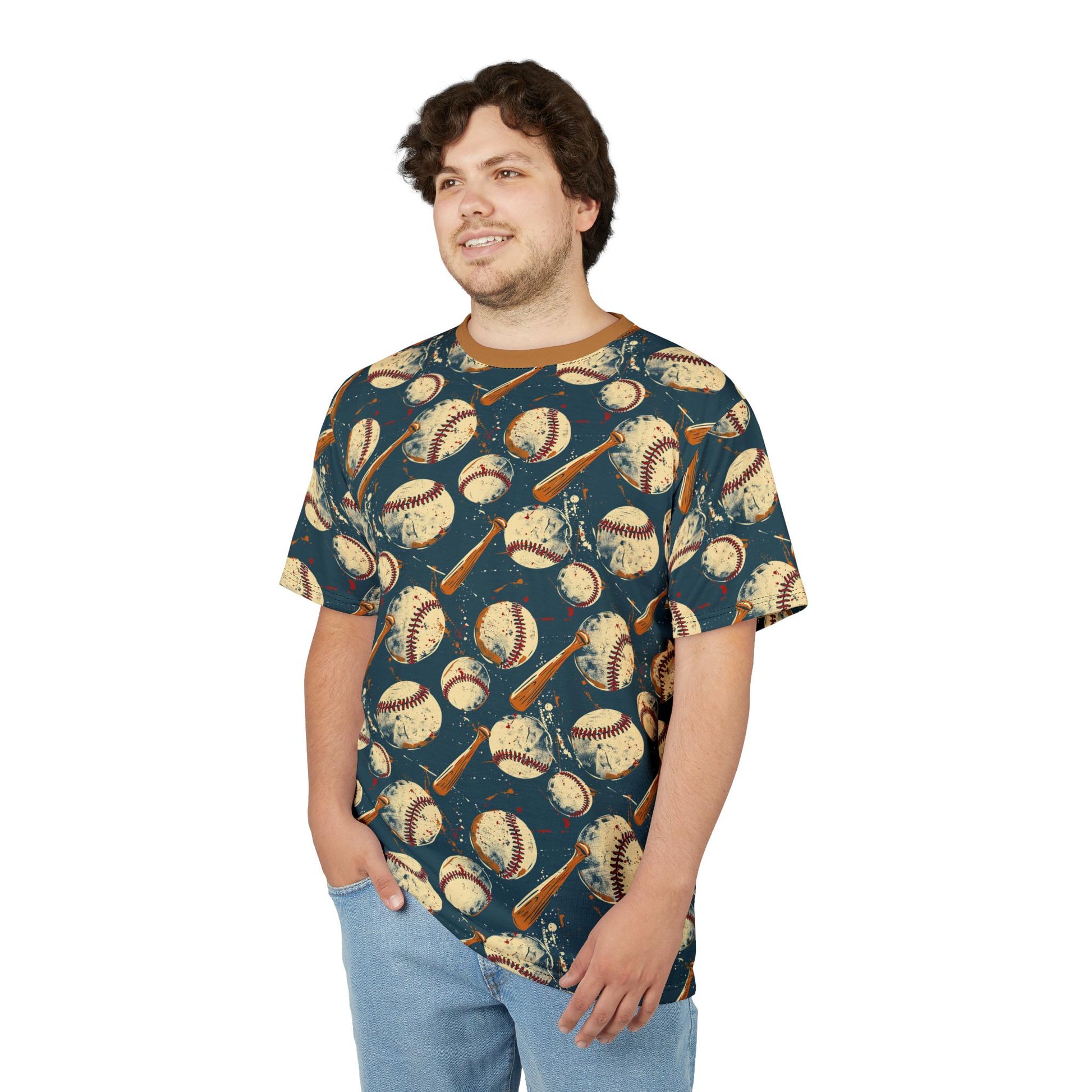 Baseball Print Unisex Tee - Perfect for Sports Lovers, Casual Wear, Gift for Athletes, Summer Outfits, Game Day Apparel