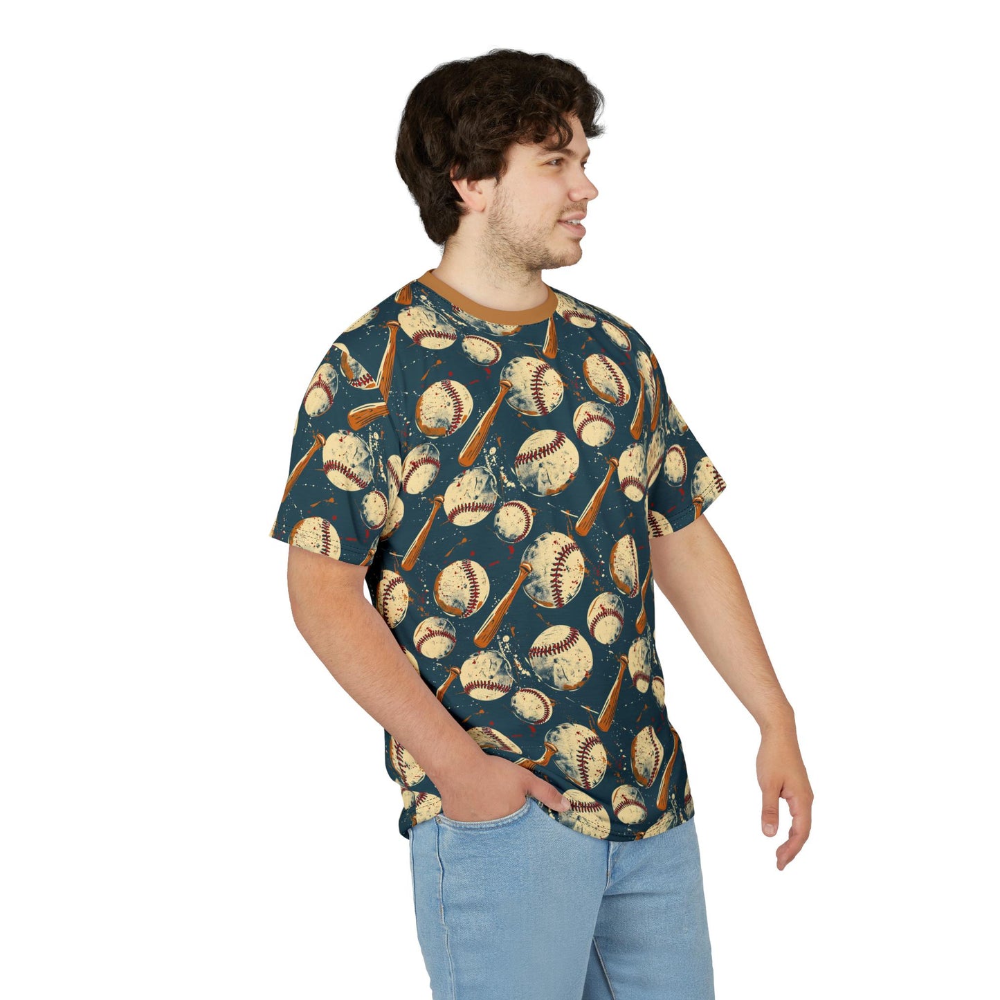 Baseball Print Unisex Tee - Perfect for Sports Lovers, Casual Wear, Gift for Athletes, Summer Outfits, Game Day Apparel