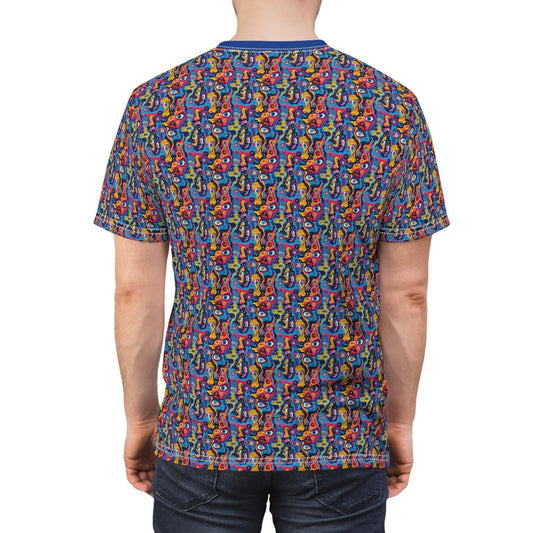 Vibrant Music-Themed Unisex Tee, Colorful Music Notes Shirt, Perfect for Musicians, Concerts, Festivals, Gifts for Music Lovers, Everyday