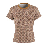 Boho Floral Cut & Sew Tee - Vintage Style T-Shirt for Women, Casual Wear, Spring Fashion, Gift for Her, Everyday Comfort