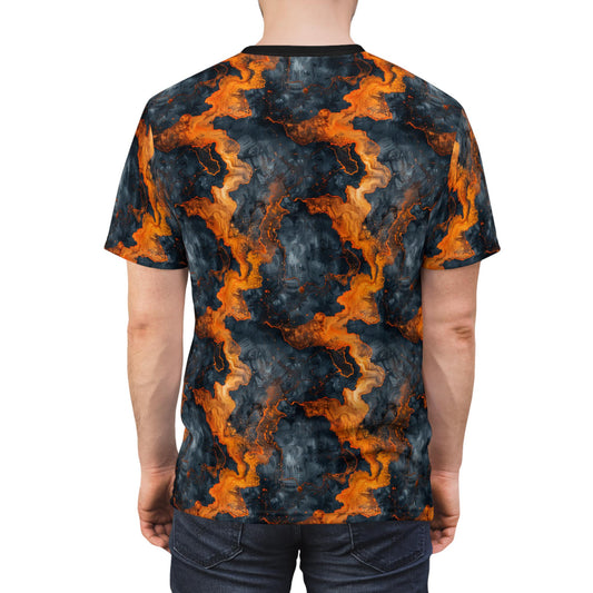 Vibrant Abstract Men's Cut & Sew Tee, Unique Graphic T-Shirt for Art Lovers, Gift for Creative Minds, Festival Wear, Summer Fashion