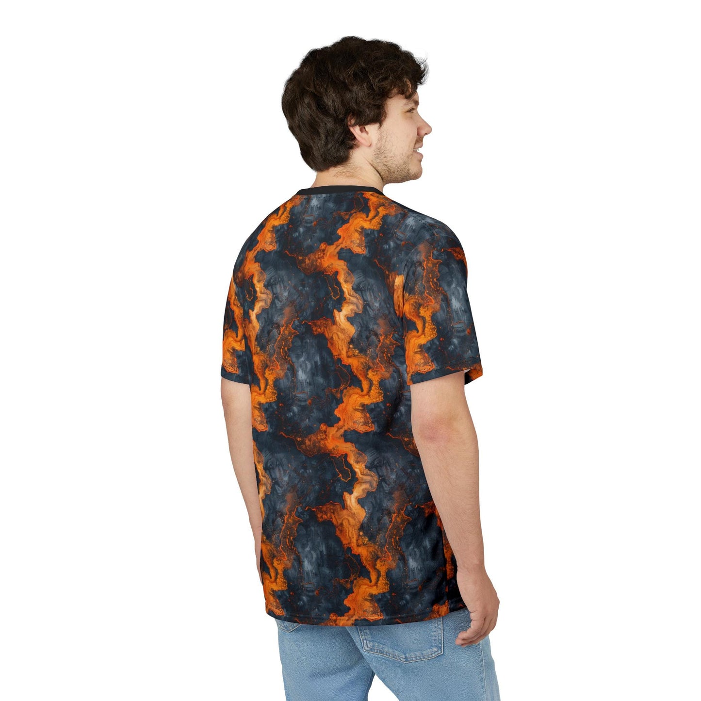 Vibrant Abstract Men's Cut & Sew Tee, Unique Graphic T-Shirt for Art Lovers, Gift for Creative Minds, Festival Wear, Summer Fashion