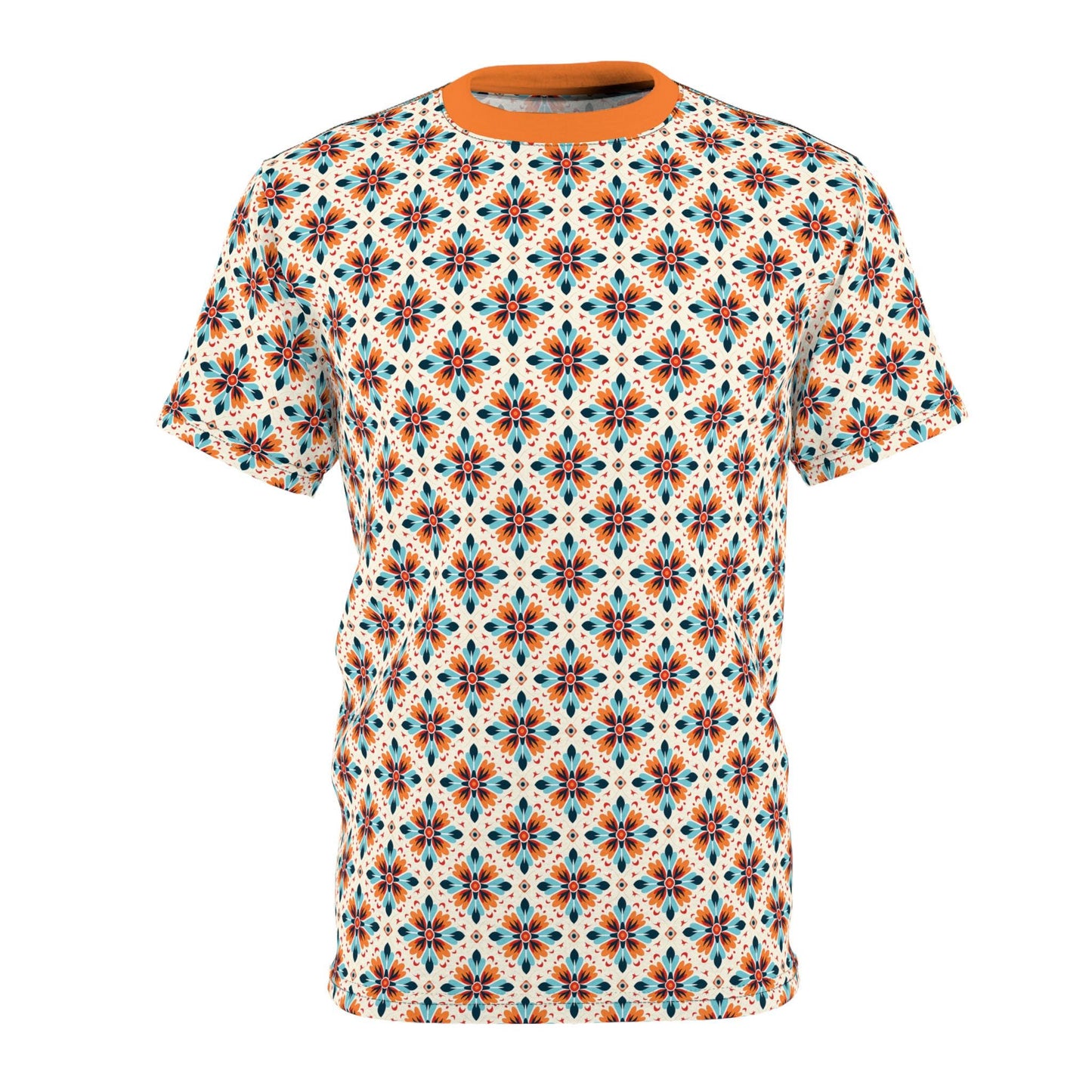 Colorful Men's Cut & Sew Tee - Boho Vibe Shirt for Casual Outings, Unique Gift for Birthdays, Summer Festivals
