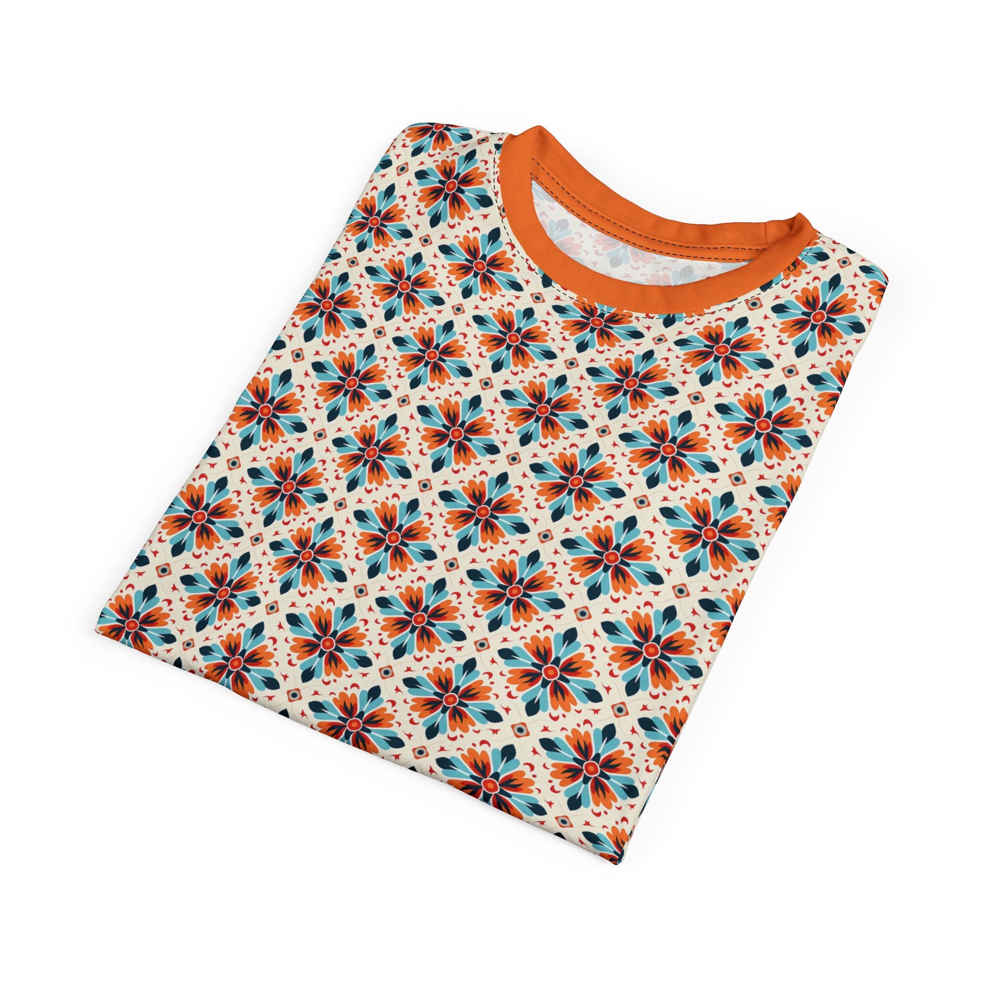 Colorful Men's Cut & Sew Tee - Boho Vibe Shirt for Casual Outings, Unique Gift for Birthdays, Summer Festivals