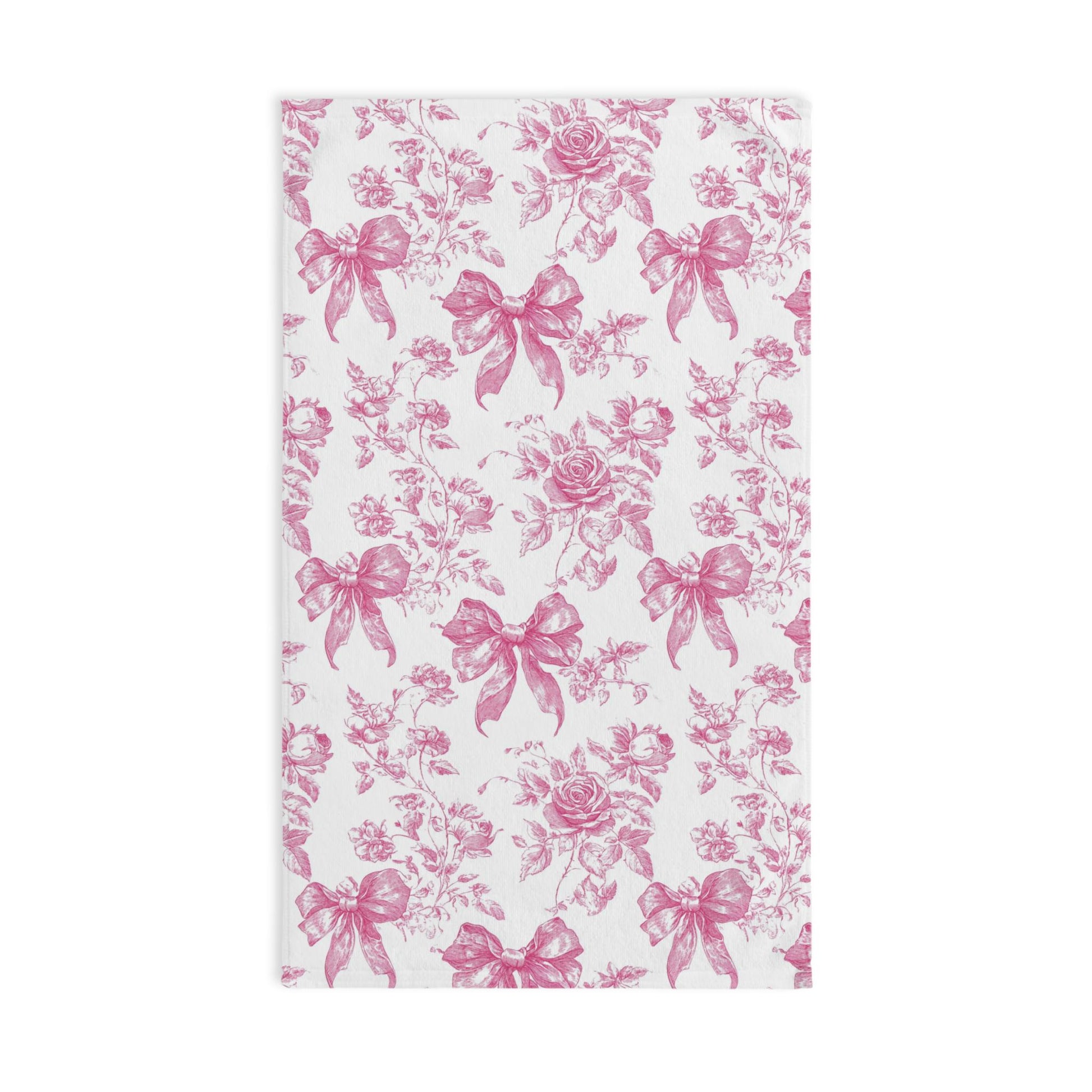 Vintage Floral Hand Towel - Romantic Kitchen Decor, Gift for Her, Bridal Shower, Home Essentials, Kitchen Towel