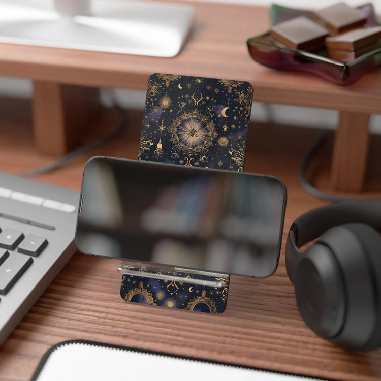 Astrological Phone Stand, Celestial Smartphone Holder, Zodiac Desk Decor, Horoscope Display Stand, Gift for Astronomy Lovers