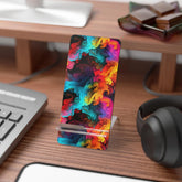 Vibrant Mobile Display Stand for Smartphones, Colorful Phone Holder, Desk Accessory, Gift for Tech Lovers, Home Office Decor, Unique Phone