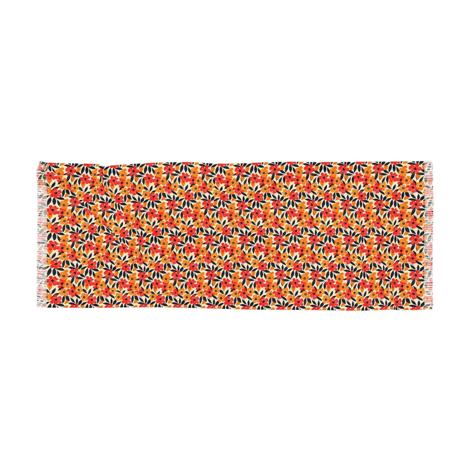 Floral Light Scarf - Stylish Spring Accessory, Perfect for Layering, Gift for Her, Summer Wrap, Celebration Scarf