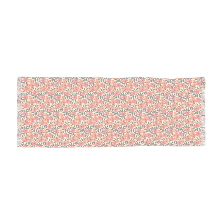 Floral Light Scarf - Stylish Spring Accessory, Perfect for Layering, Gift for Her, Summer Wrap, Celebration Scarf