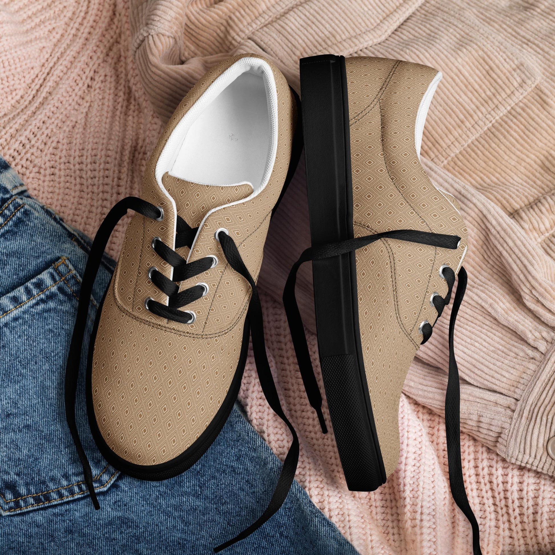 Men&#39;s Lace-Up Stylish Canvas Shoes | Trendy Casual Sneakers | Lightweight & Comfortable | Urban Streetwear Essential