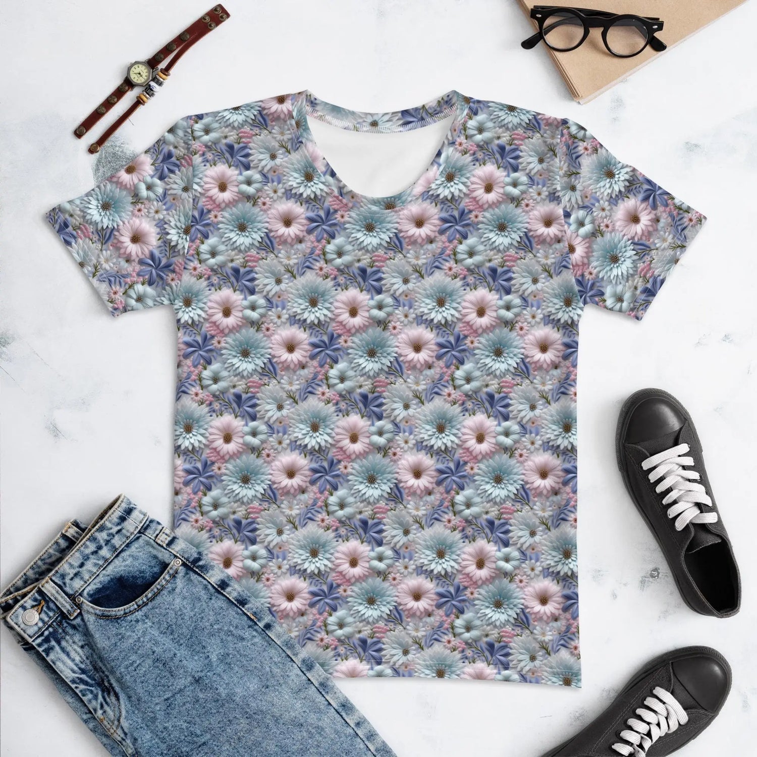 Pretty Spring Floral Pattern Women&