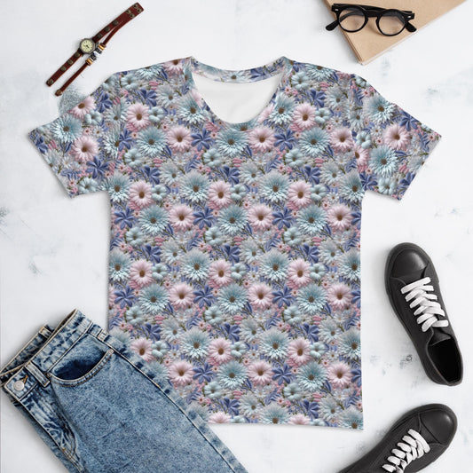 Pretty Spring Floral Pattern Women&#39;s Casual Shirt | Trendy Boho Chic Blouse | Lightweight Comfortable | Perfect for Spring & Summer