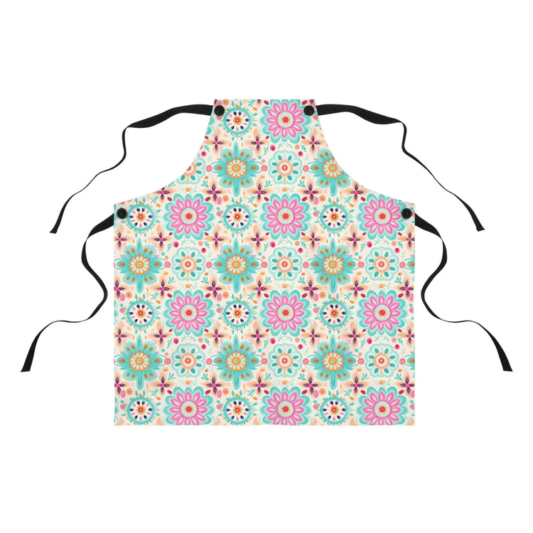 Colorful Floral Apron for Cooking and Baking, Perfect Gift for Foodie, Gardening, Housewarming, Mothers Day, Kitchen Decor