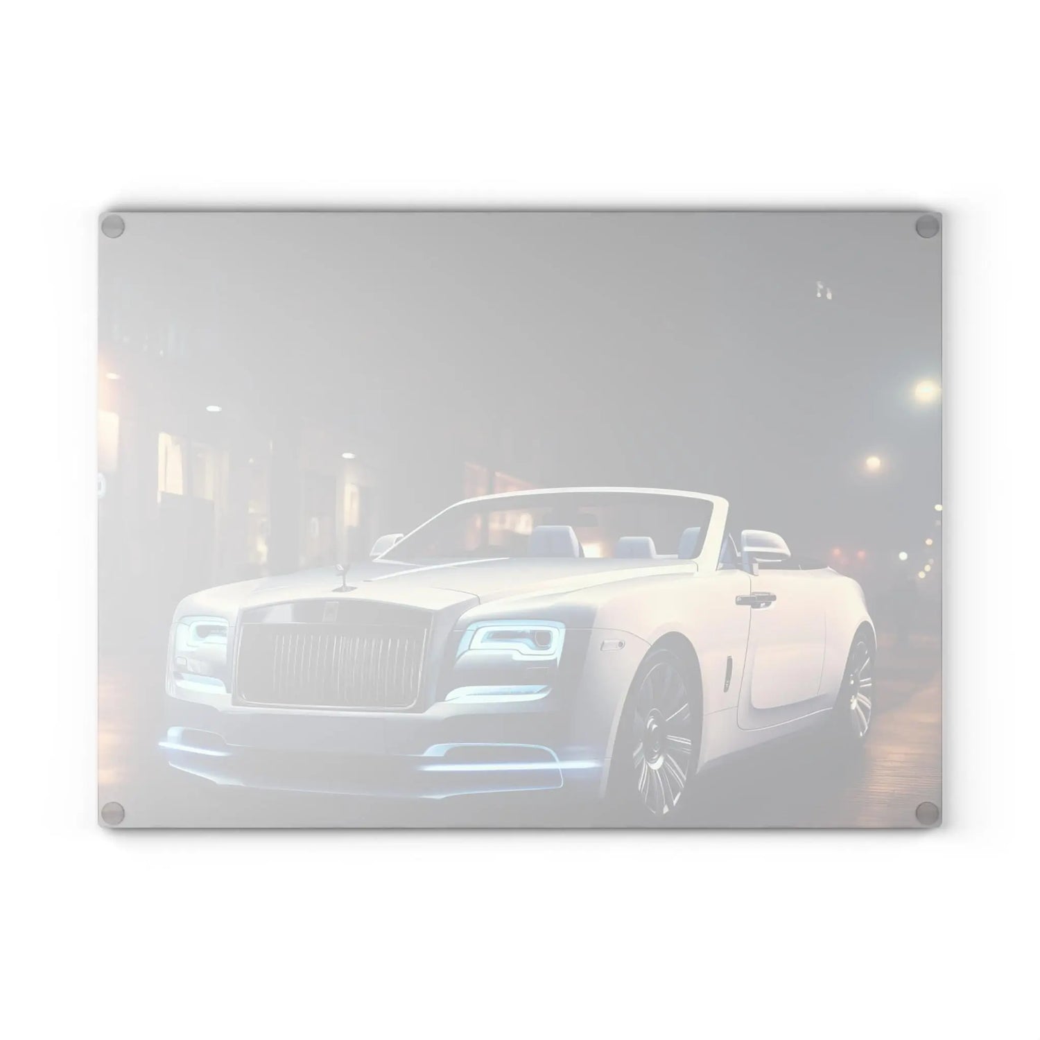 Luxury Car Glass Cutting Board - Unique Kitchen Decor, Culinary Gift, Car Enthusiast Kitchenware, Modern Home Accessories, Stylish Cooking