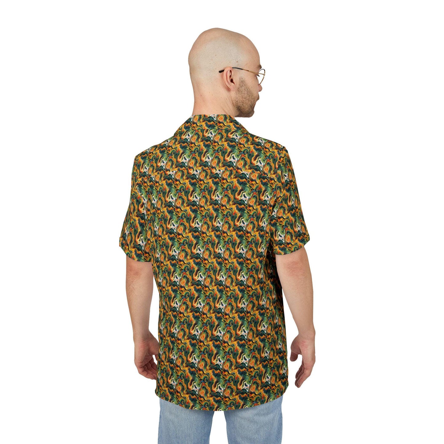 Tropical Vibes Men's Hawaiian Shirt - Perfect for Summer, Vacations, Beach Days, Luau, Tropical Party Wear, Festival Style