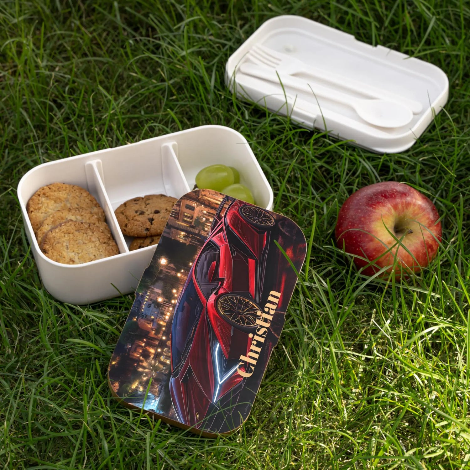 Personalized Bento Lunch Box for Boys, Custom Kids Lunch Container, Car Design Lunch Box, Perfect for School, Back to School Gift,