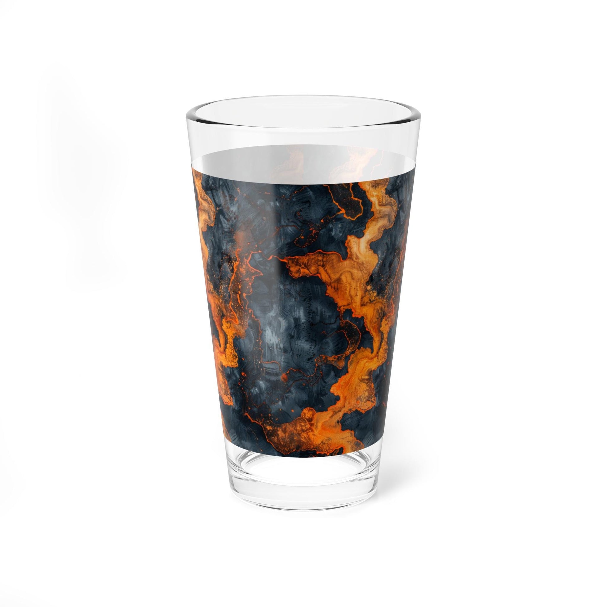 Artisan Mixing Glass, 16oz - Marbled Drinkware, Unique Cocktail Glass, Home Bar Decor, Gift for Mixologists, Modern Kitchen Accent
