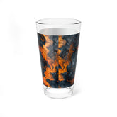 Artisan Mixing Glass, 16oz - Marbled Drinkware, Unique Cocktail Glass, Home Bar Decor, Gift for Mixologists, Modern Kitchen Accent