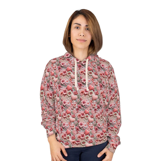 Pink Floral Heart Happiness Women&